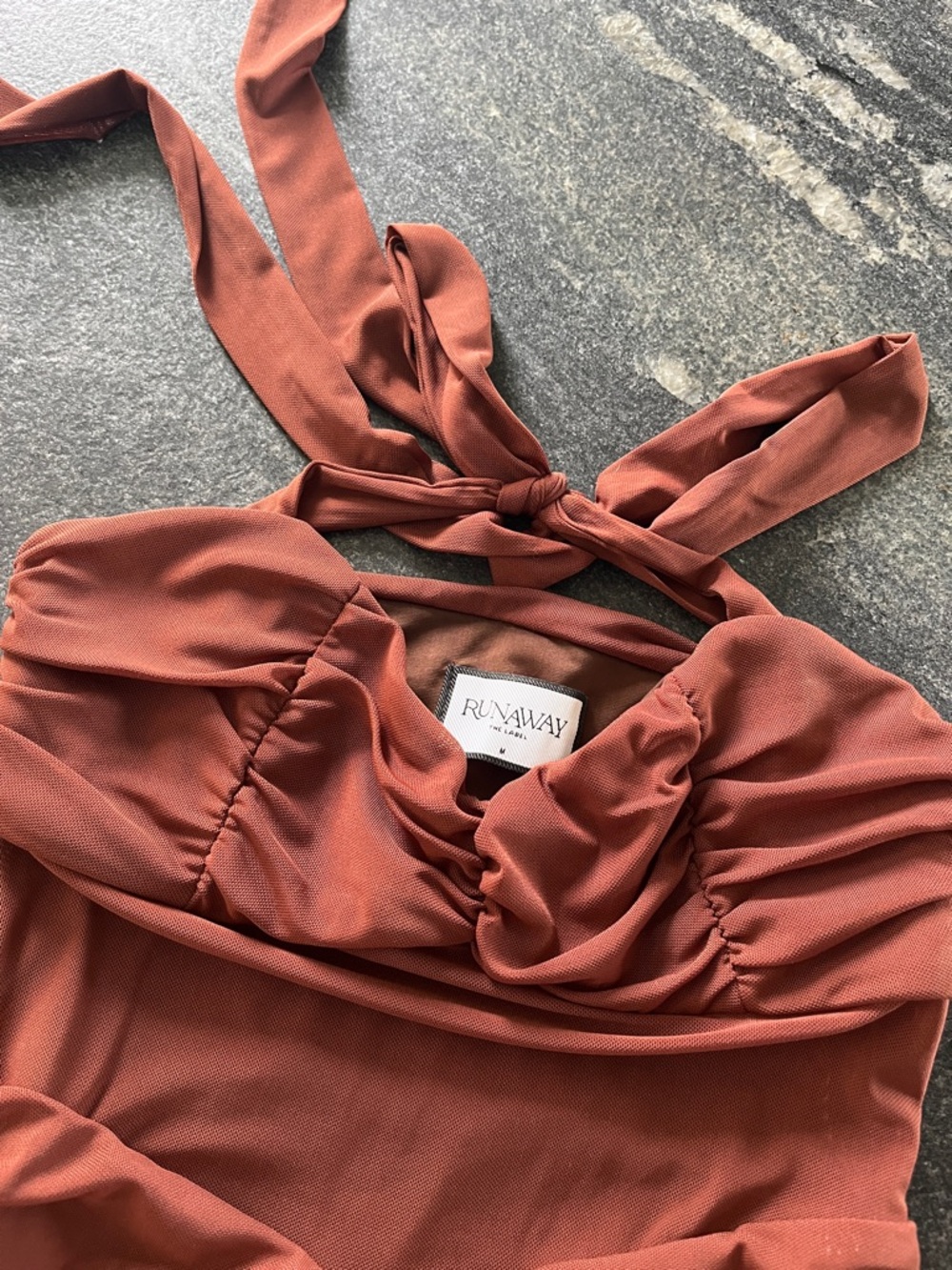 Runaway The Label Tallula Dress Espresso M - Picture 2 of 2